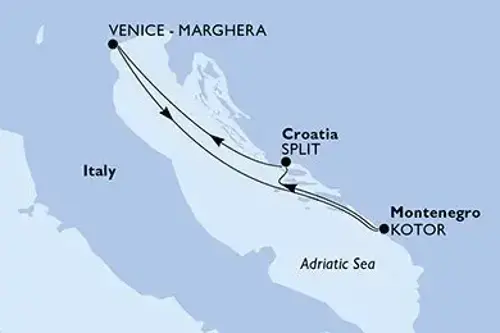 Маршрут круиза