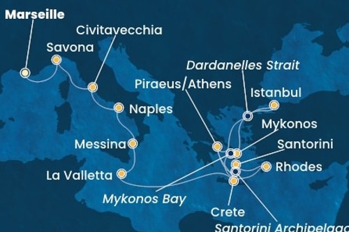 Маршрут круиза