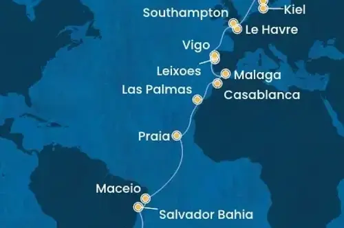 Маршрут круиза