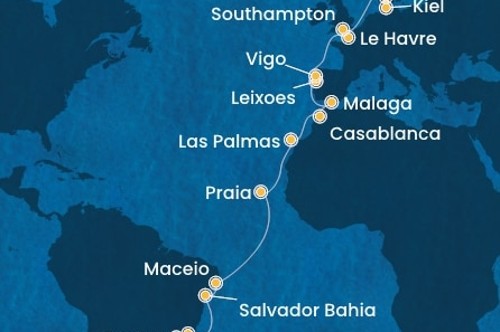 Маршрут круиза