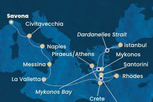 Маршрут круиза