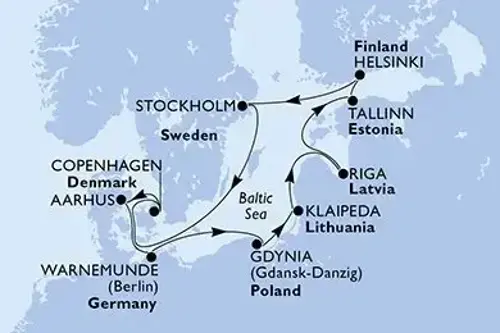 Маршрут круиза