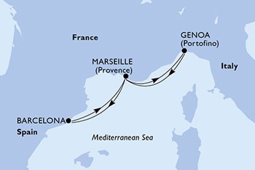 Cruise itinerary