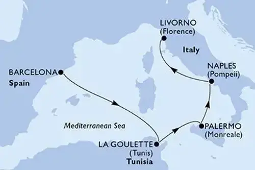 Маршрут круиза