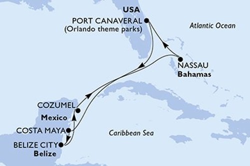 Cruise itinerary