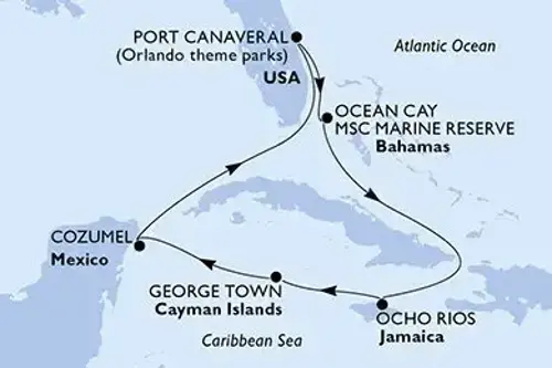 Cruise itinerary