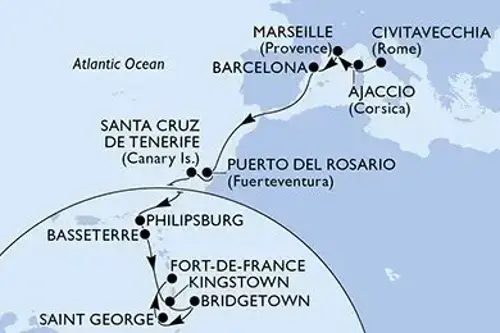 Cruise itinerary