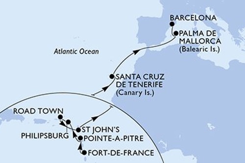 Cruise itinerary