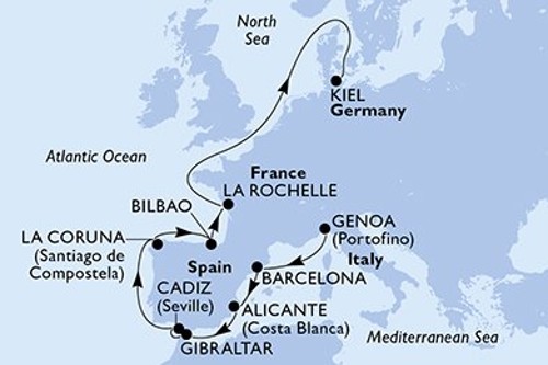 Cruise itinerary