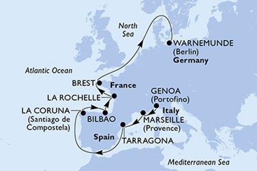 Cruise itinerary