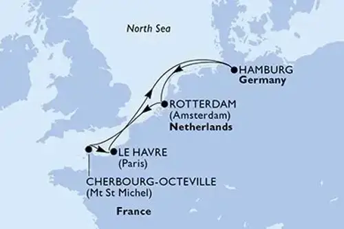 Маршрут круиза