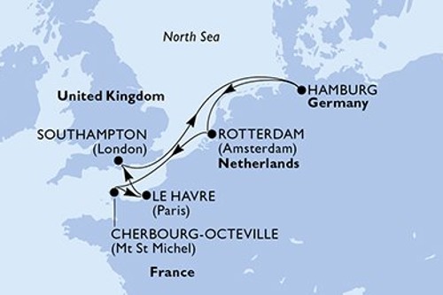 Маршрут круиза