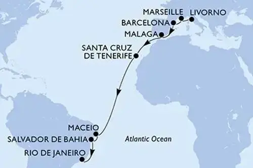 Cruise itinerary