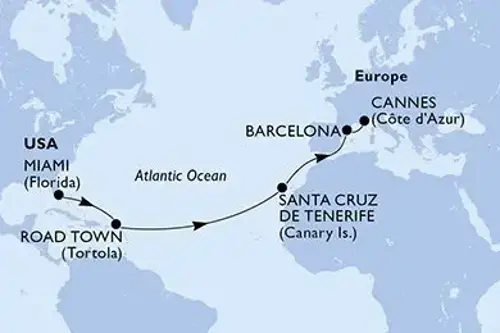 Маршрут круиза