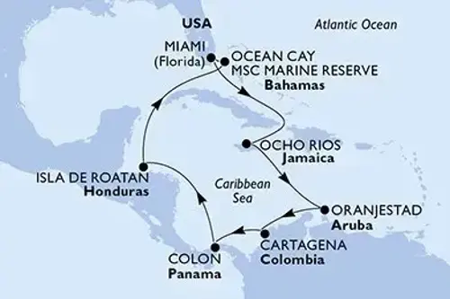 Маршрут круиза