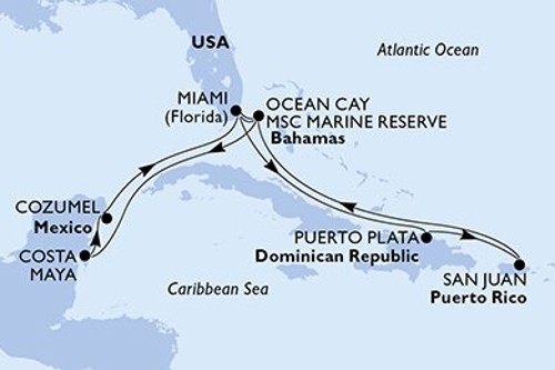 Cruise itinerary