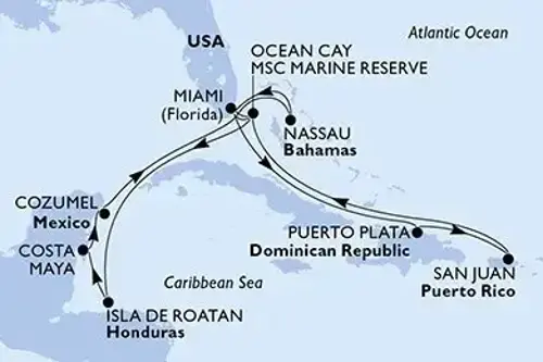 Маршрут круиза