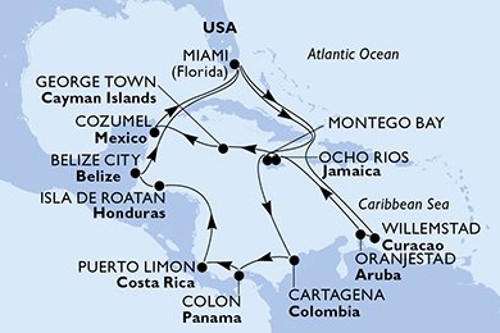 Маршрут круиза