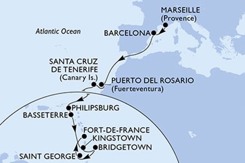 Cruise itinerary