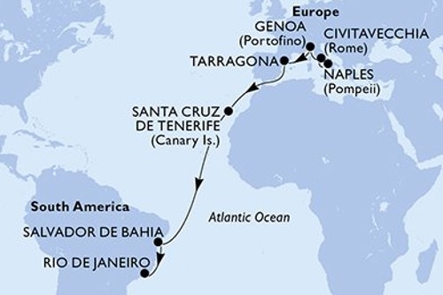 Cruise itinerary