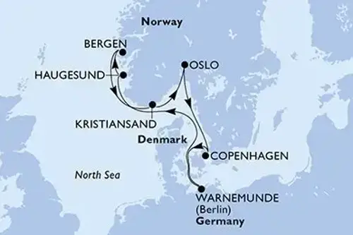 Маршрут круиза