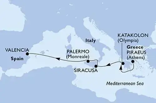 Маршрут круиза