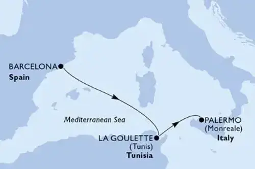 Маршрут круиза