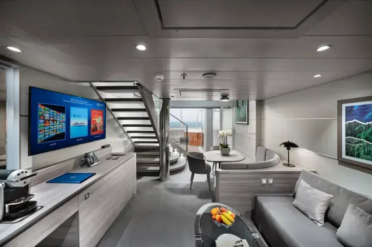 MSC Euribia, MSC Yacht Club Duplex Suite with whirlpool bath (YJD) 4.webp