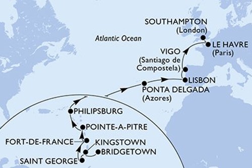 Маршрут круиза