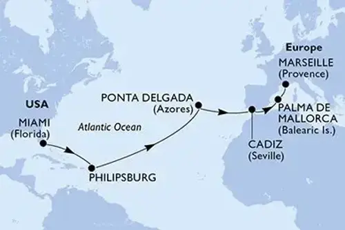 Маршрут круиза