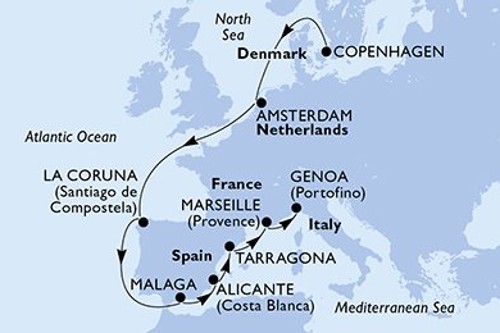 Маршрут круиза