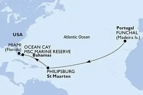 Маршрут круиза