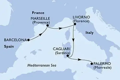 Маршрут круиза