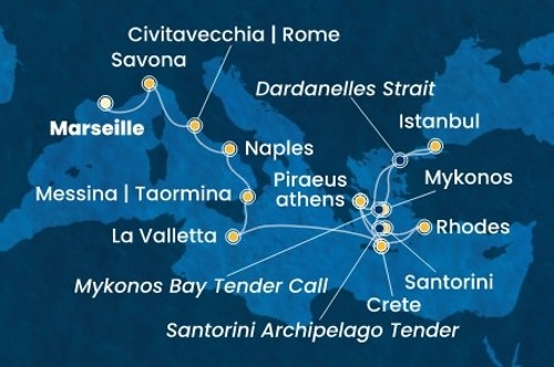 Маршрут круиза