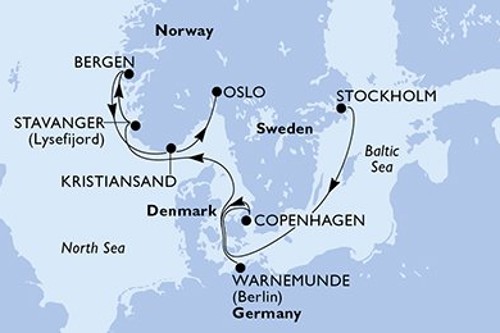 Маршрут круиза