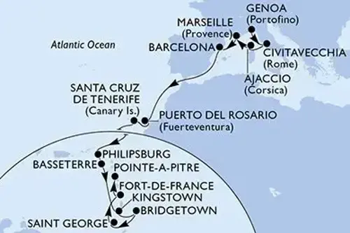Cruise itinerary