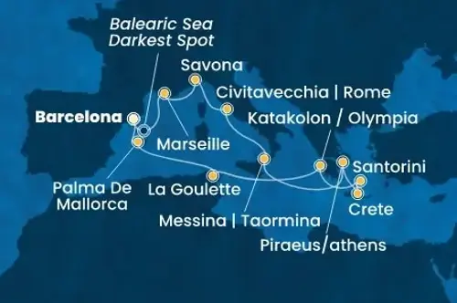 Маршрут круиза