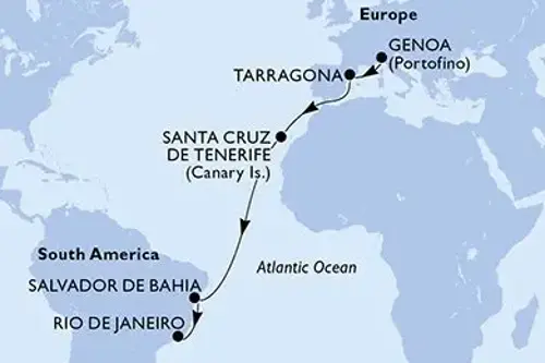 Cruise itinerary