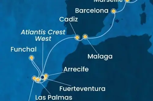 Маршрут круиза