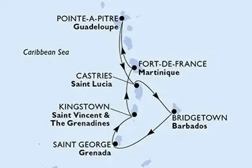 Cruise itinerary