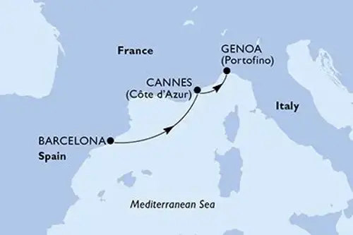 Маршрут круиза