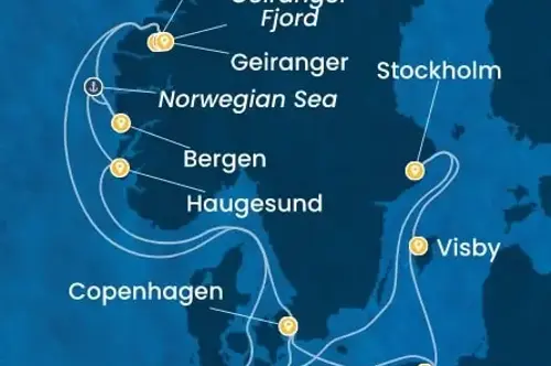 Маршрут круиза