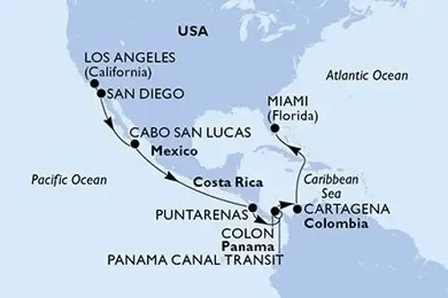 Cruise itinerary