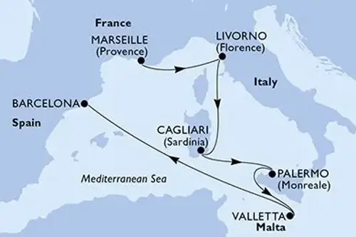 Cruise itinerary