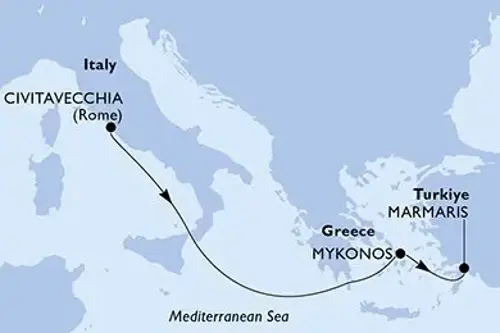 Cruise itinerary
