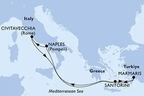 Cruise itinerary