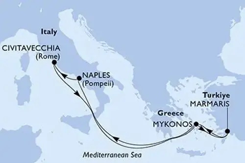 Cruise itinerary