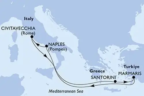 Cruise itinerary