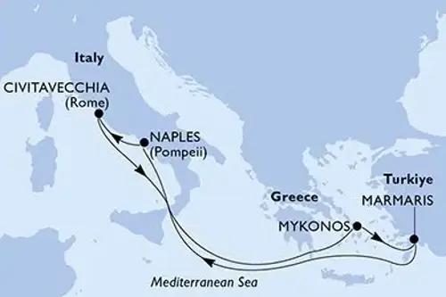 Cruise itinerary
