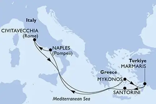 Cruise itinerary